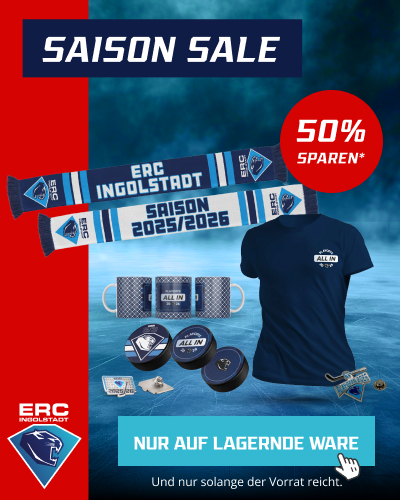 Season Sale Fanartikel vom ERC Ingolstadt