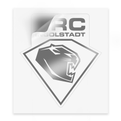 ERC Ingolstadt - Aufkleber Logo - 12 cm - grau kontur