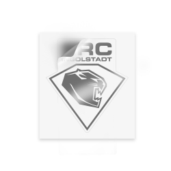 ERC Ingolstadt - Aufkleber Logo - 4cm - grau kontur